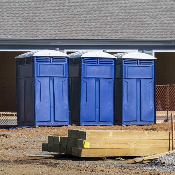 how can i report damages or issues with the portable toilets during my rental period in Corsica South Dakota